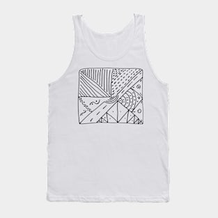 The painting of a map Tank Top